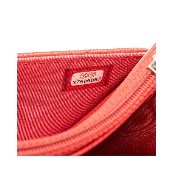 Pre Loved Chanel Wallet on Chain Red Caviar Leather Women Crossbody Bags - Picture 7 of 8